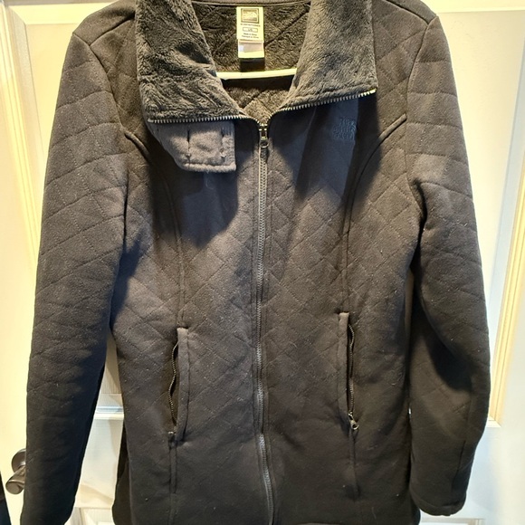 THE NORTH FACE Caroluna Quilted Fleece Lined Jacket Black‎ Size Small - Picture 2 of 7